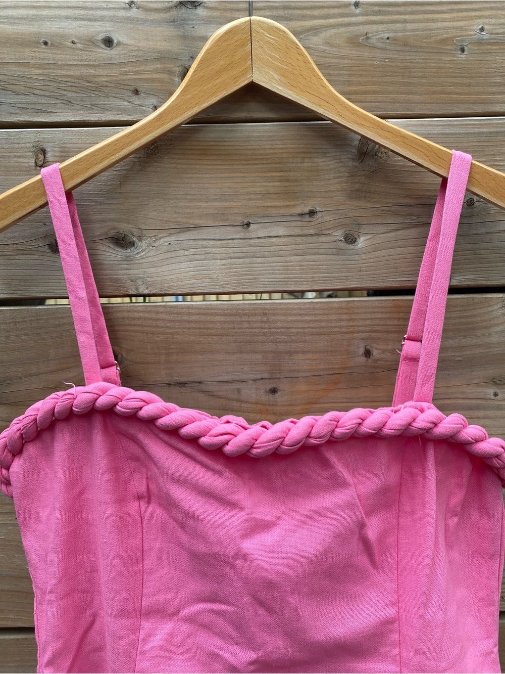 Lulu's Bubblegum Pink Braided-Trim Mini Dress - Picture 3 of 5